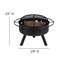 Flash Furniture Star & Moon Fire Pit with 4 Slate Adirondack Chairs JJ-C145014-32D-SLT-GG - alternate 2